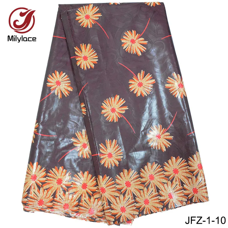 Африканский Базен brode хлопчатобумажной ткани высокого качества красивый цветок