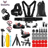 snowhu chest strap floaty bobber monopod head belt mount for gopro hero 10 9 8 7 6 5 for sjcam for yi camera accessories gs85