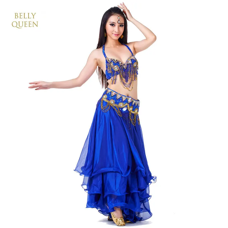Костюм для танца живота с вышивкой из бисера | Тематическая одежда и униформа