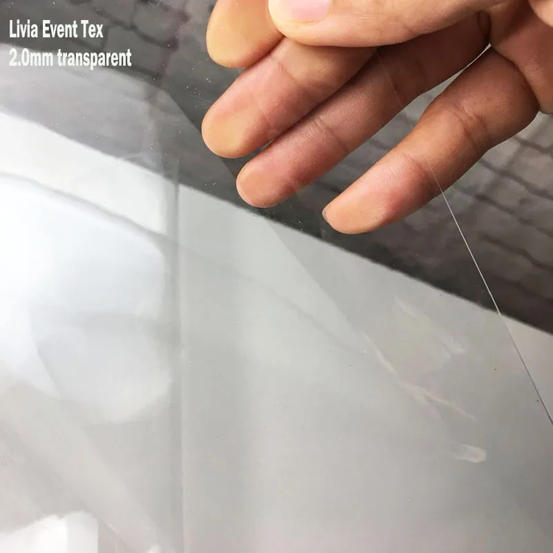 2.0mm transparent 1,0 мм мягкая прозрачная пвх скатерть, водонепроницаемая, вечерние, свадебные, для дома, кухни, столовой, коврик, толщина мм - Цвет: 2.0mm transparent
