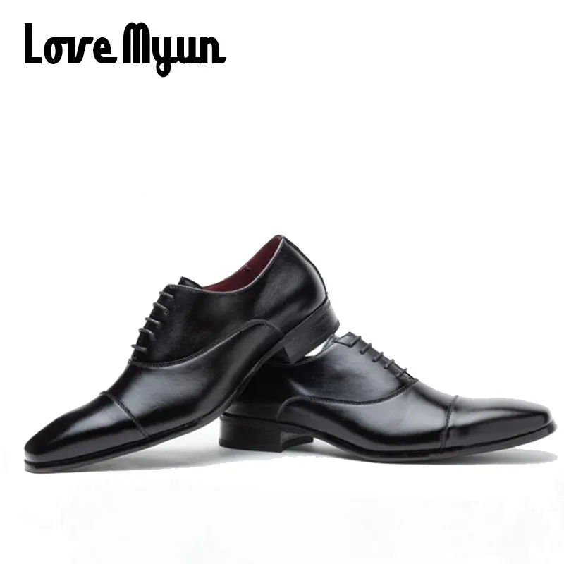 New fashion elegant oxford shoes Men leather italian formal dress office pointed toe Dress Business Party Shoes WW-32Z | Обувь