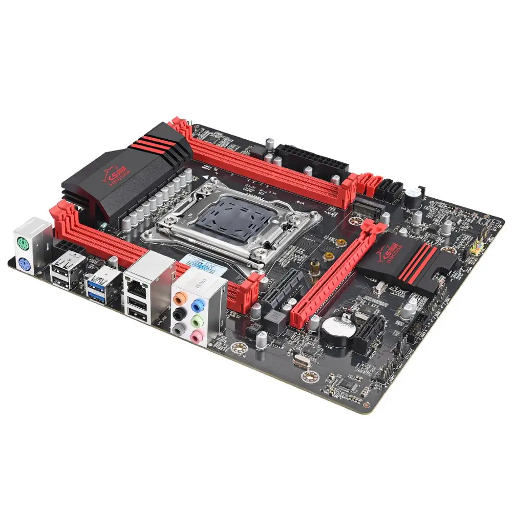 Комплект материнской платы JINGSHA X79 с Xeon E5 2640 4x8GB 32GB 1600MHz DDR3 память ECC Reg ATX USB3.0 SATA3 PCI-E NVME M.2 SSD