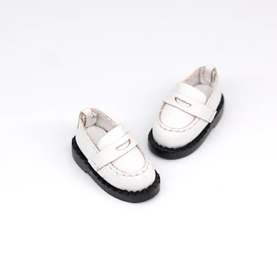OB11 обувь школьная форма обувь доступна для OB11 cu-poche Middie Blyth 1/12 BJD кукла аксессуары кукольная обувь - Цвет: Белый