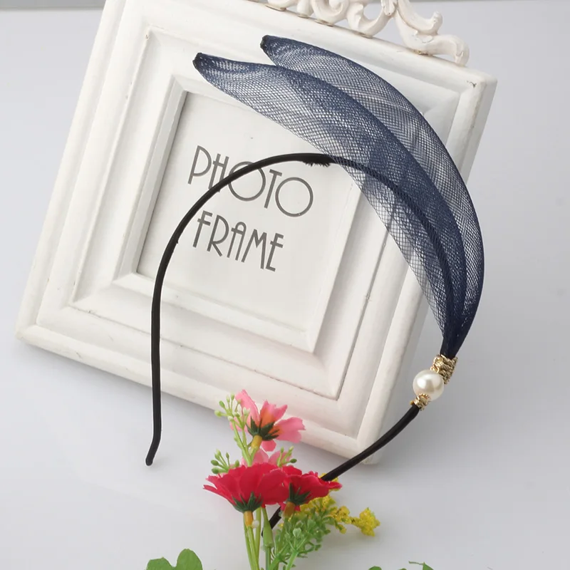 Диадема из сетчатого материала для девочек MISM высокого качества, ручной работы, солидные аксессуары, изысканное украшение для вечеринки.