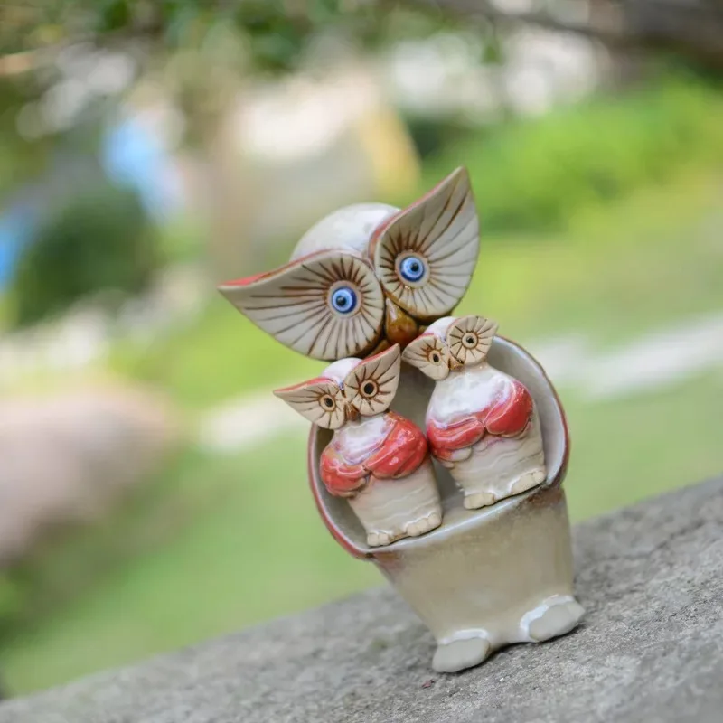 3 шт. фарфоровые украшения Мама и ребенок|Статуэтки миниатюры| |