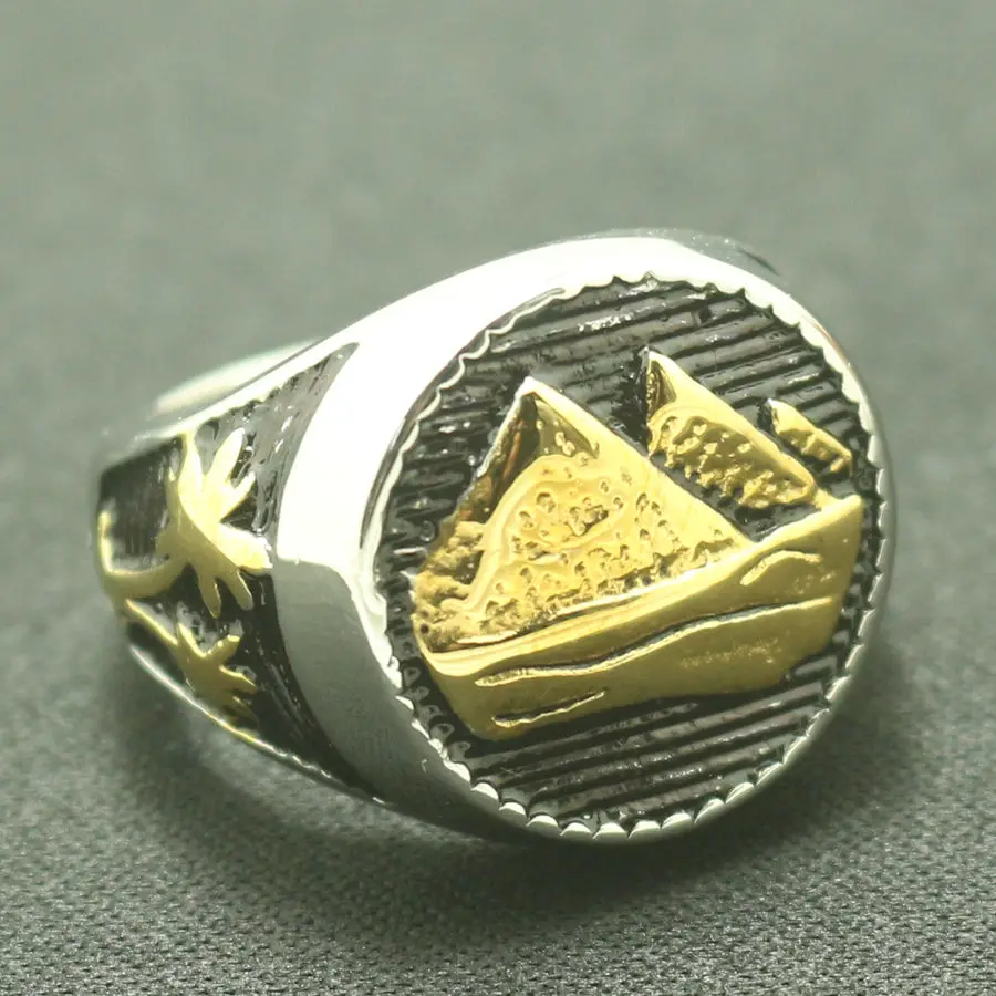316L Stainless Steel Simple Sailboat Coconut Tree Round Ring Free Shipping | Украшения и аксессуары