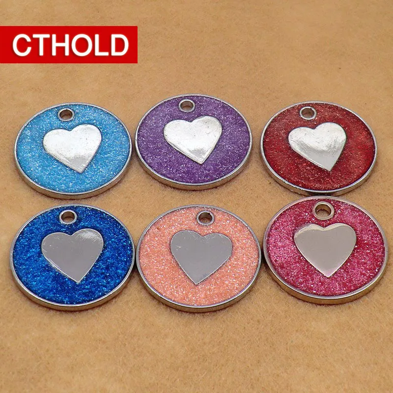 CTHOLD 30 шт./лот кольцо сердце id тег Мода красочные воротник кулон ожерелье