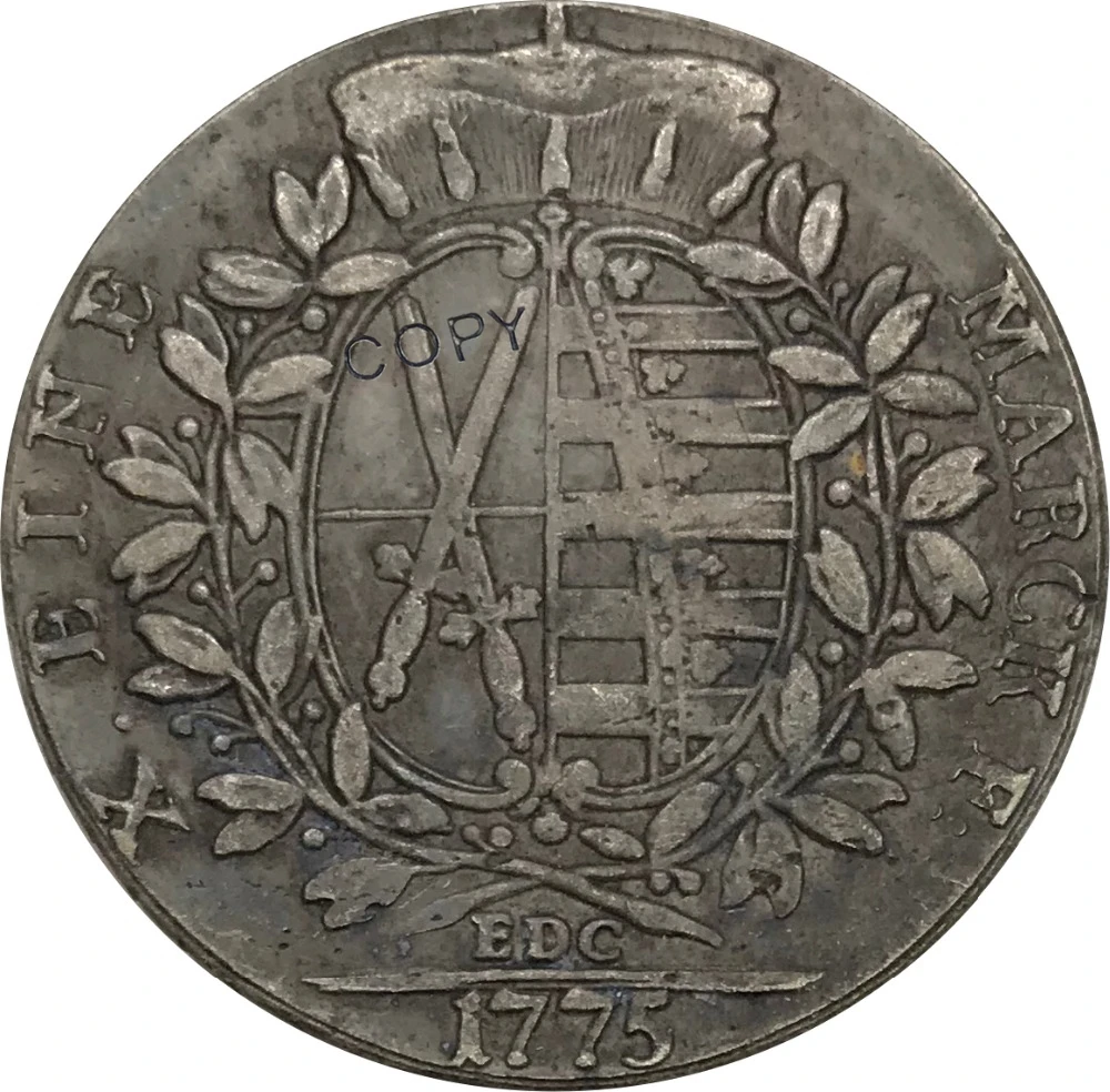 1775 Германия предметы коллекционирования из мельхиора покрытые серебром копия