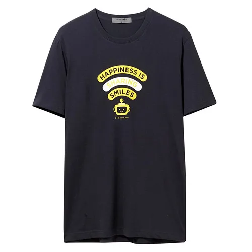 11Blue Giordano мужская повседневная футболка с круглым воротом и короткими рукавами, имеется печатный рисунок на передней части футболки - Цвет: 11Blue