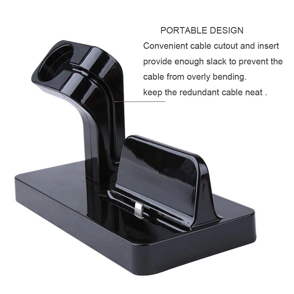 2 in 1 Charging Dock Station Desktop Cradle Phone Stand Holder for iPhone XS MAX XR 8 7 Plus 6S For Apple Watch Charger | Мобильные