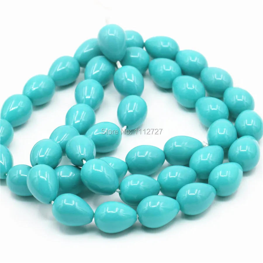 Hot Sale 7x9mm Sky Blue Glass Pearl Beads Ornaments Drops Loose Jewelry Making Design Women Gifts | Украшения и аксессуары