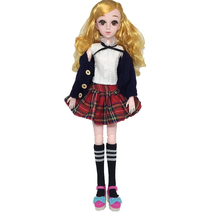 Черный 1/3 60 см BJD куклы с свитером ручной работы 21 подвижные шарнирные куклы игрушки Аксессуары Одежда для куклы игрушки для девочек - Цвет: Черный