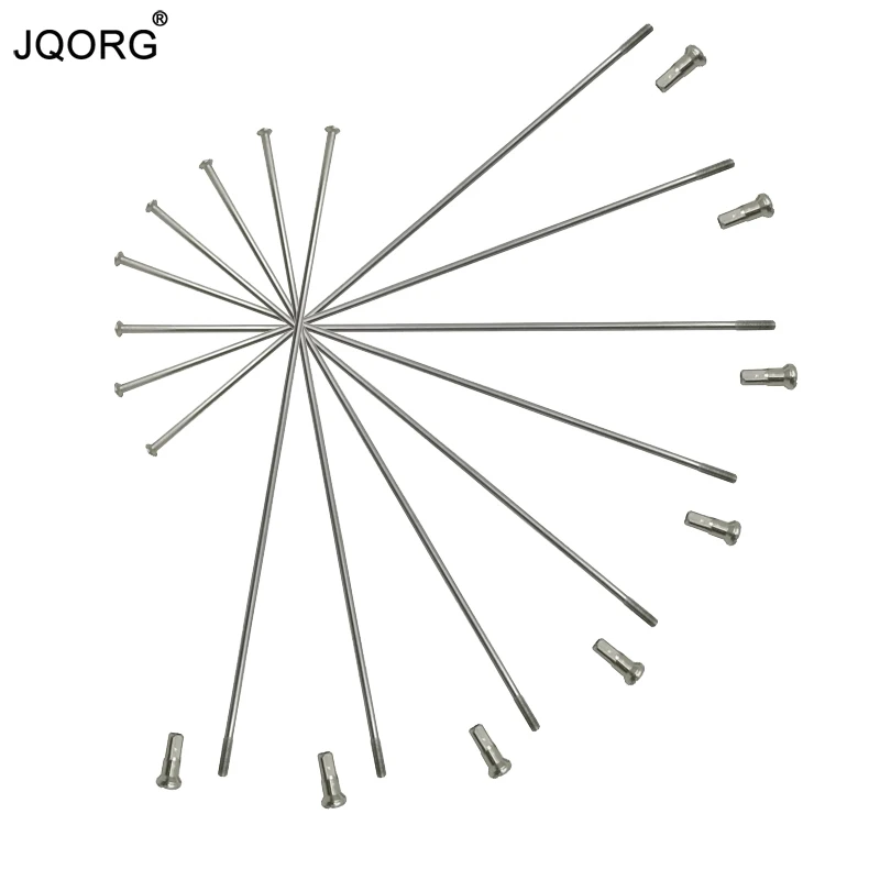 16 PCS A Lot Bicycle Straight Pull Spokes Diameter 2.3mm 304 Stainless Steel Material Mountain Bike Hub Spokes