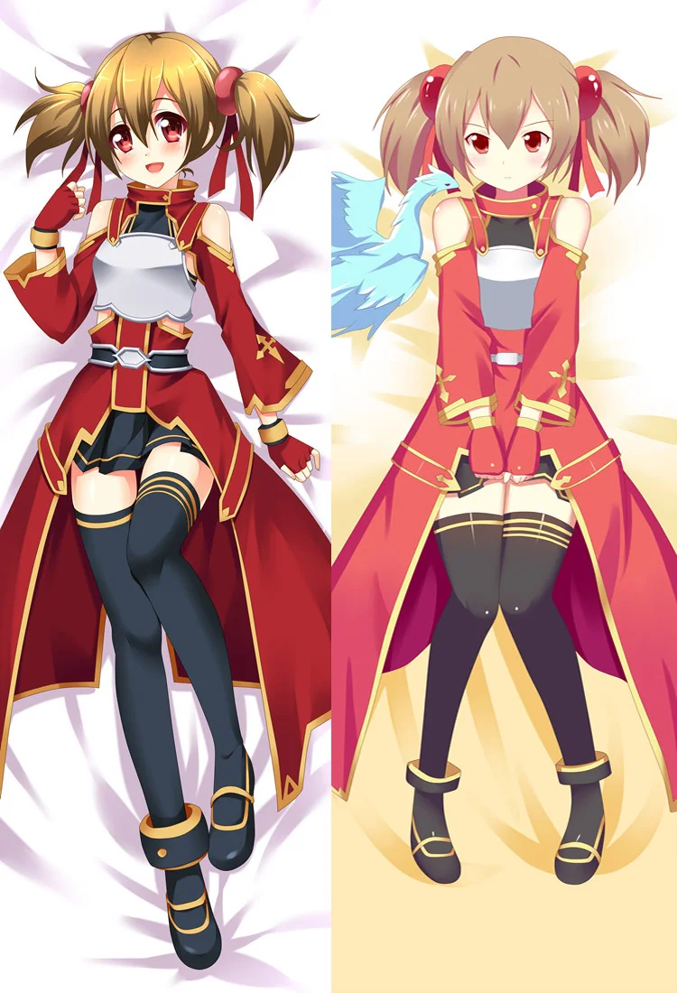 sandy-10 Аниме Sword Art Online Kirigaya Kazuto& Yuuki Asuna& Ayano Keiko& Asada Shino Подушка «Dakimakura» обнимающая наволочка - Цвет: sandy-10