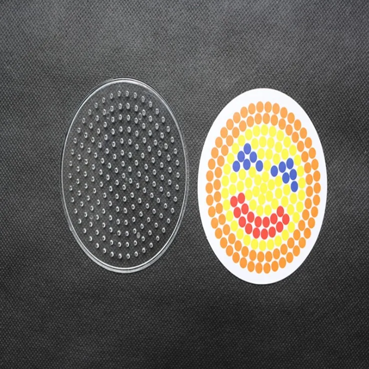 5 мм Хама бусины Pegboards с Рисование Perler бусины для детей ремесло предохранитель бусины головоломки узоры DIY игрушки Пазлы шаблон - Цвет: X-15