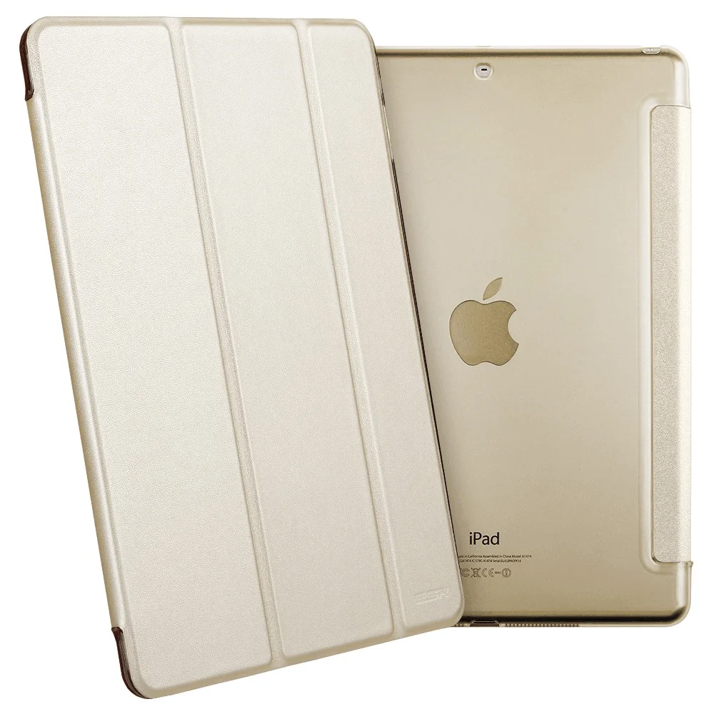 Чехол для iPad воздуха, ESR ура Цвет PU прозрачная задняя Ultra Slim Light Вес Trifold Смарт чехол для iPad воздуха/5