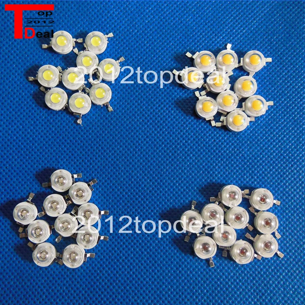 Светодиодный чип высокой мощности Холодный/теплый белый 1 Вт 3 3000k 4000k 6000k 10000k 20000k