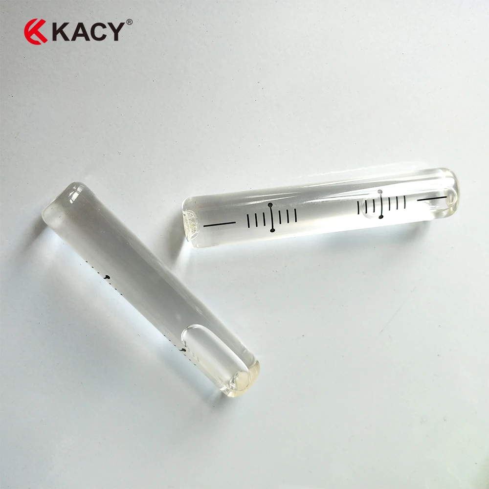 Рекламный Высокоточный стеклянный пузырьковый уровень KACY диаметром 13x72 мм |