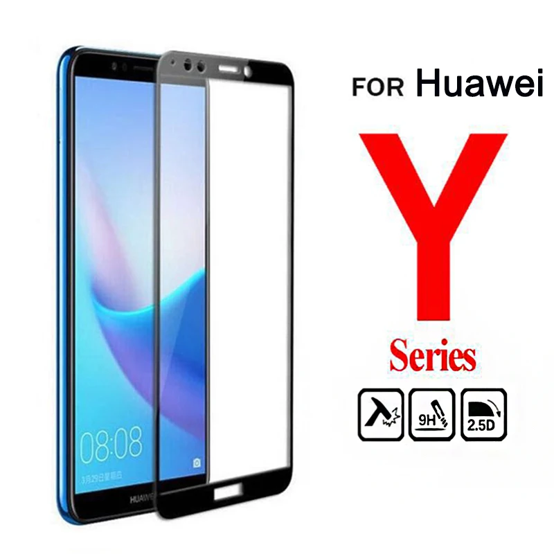 Защитное стекло для Huawei Y3 Y5 Y6 2017 2018 закаленное huavei Y 3 5 6 3y 5y 6y защитная пленка