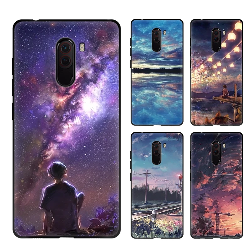 Стильный силиконовый чехол хорошего качества для телефона Xiaomi pocophone F1 защитный