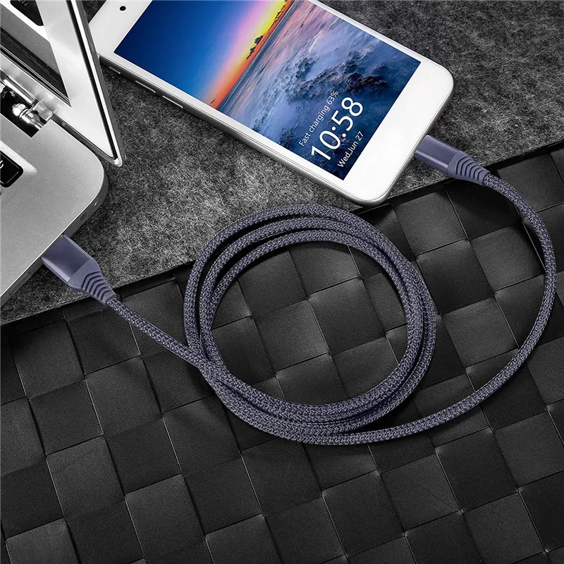1 8 м Тип USB C к 3 0 синхронизации данных Быстрая зарядка кабель для Samsung S10 note10/Huawei mate20