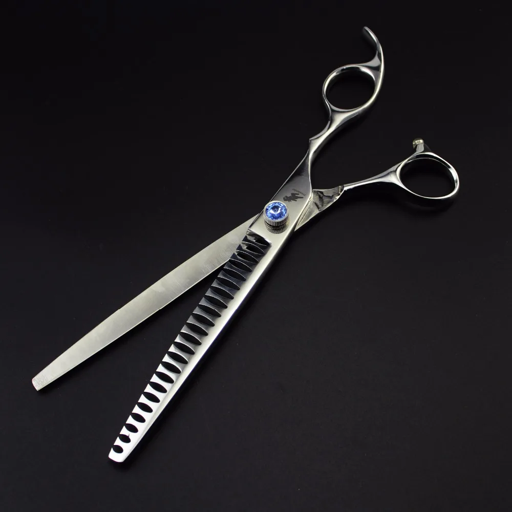 

Japan 8.0 inch high-end gem screw 3 piece set pet hairdressing scissors pet shop essential scissors cat dog hairdressing tools