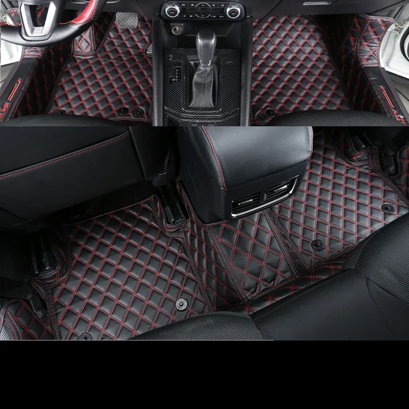 Lsrtw2017 волокна кожи для автомобильных ковриков для mazda CX-5 2012 2013