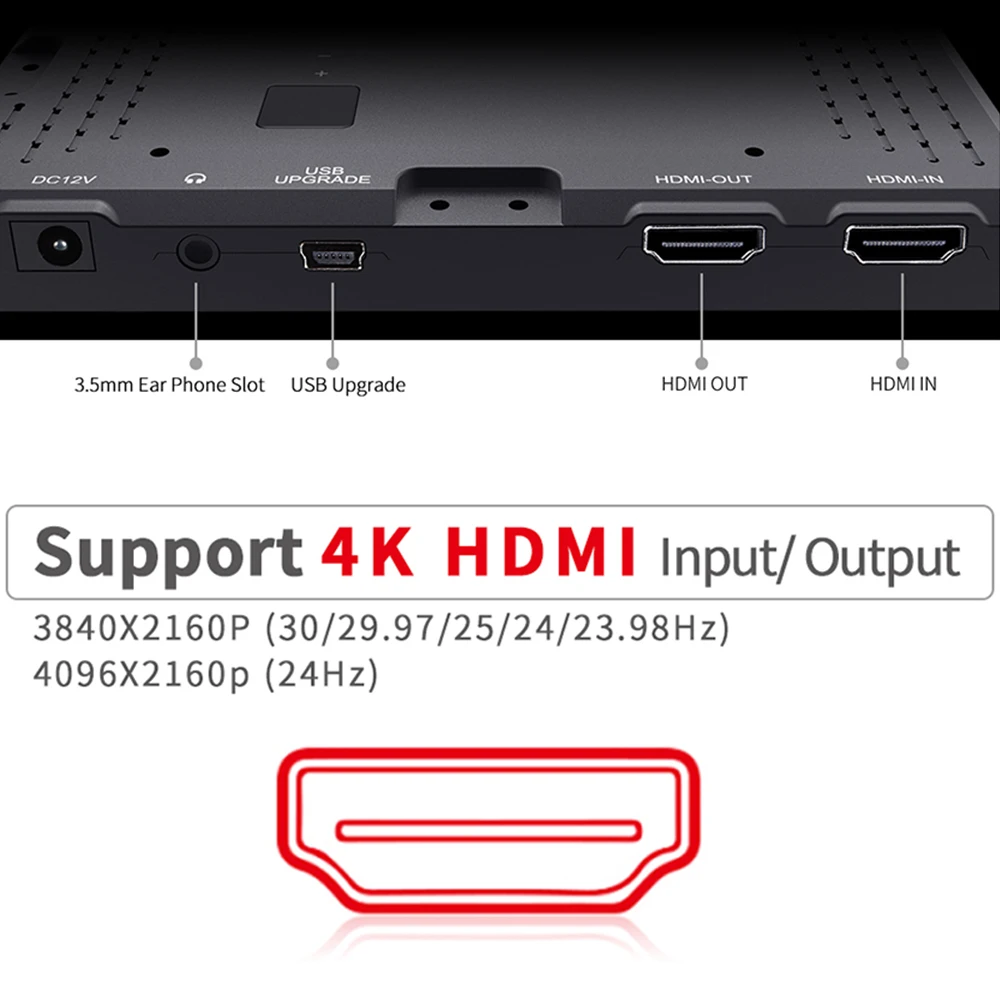 Feelworld F550 на камеру Мини монитор 5 дюймов 4K HDMI вход выход IPS Full HD 1920x1080 для