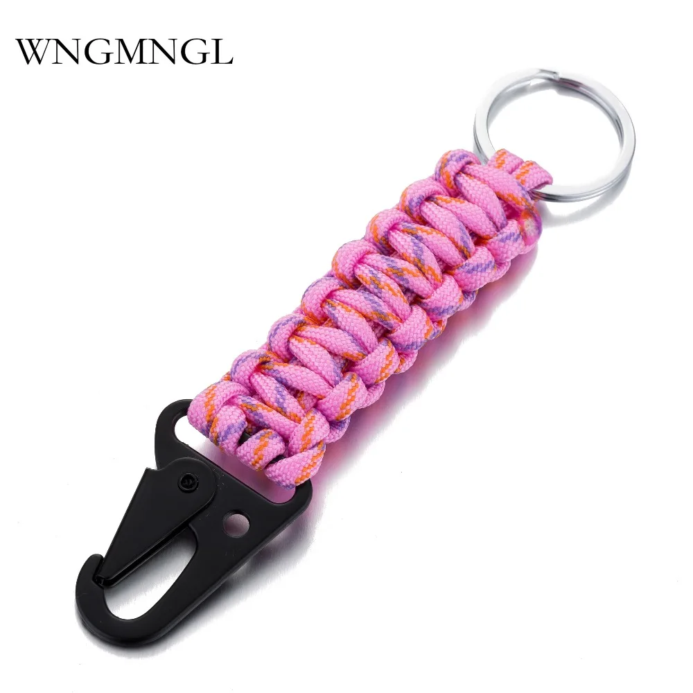 

WNGMNGL 2018 Women Men Outdoor Bracelet 7 Colors Parachute Cord Camping Hiking Emergency Tactical Survival Braided Bracelet
