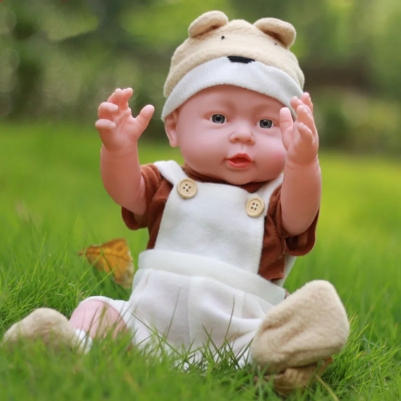 LEOOFU 41 см 16 дюймов bebe Кукла реборн игрушка африканская модель детский сад с