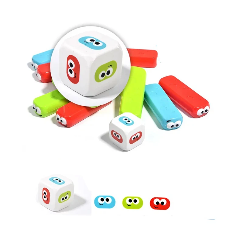 Радужный штабелер пластиковая развивающая игрушка забавный кирпич 3D Пазлы