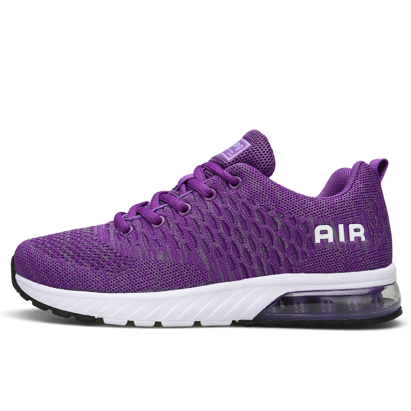 2018Men's flying woven sneakers cushion cushioning sports breathable four seasons men's running shoes |