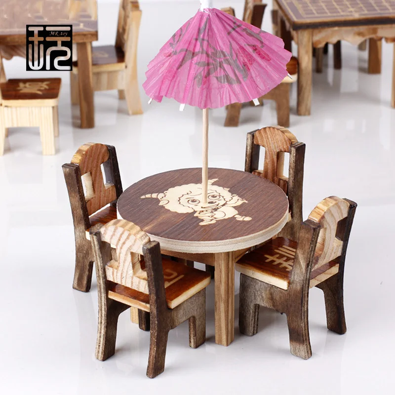 Настольная мини-модель стула 5 шт./компл. имитация Феи сада миниатюрные украшения