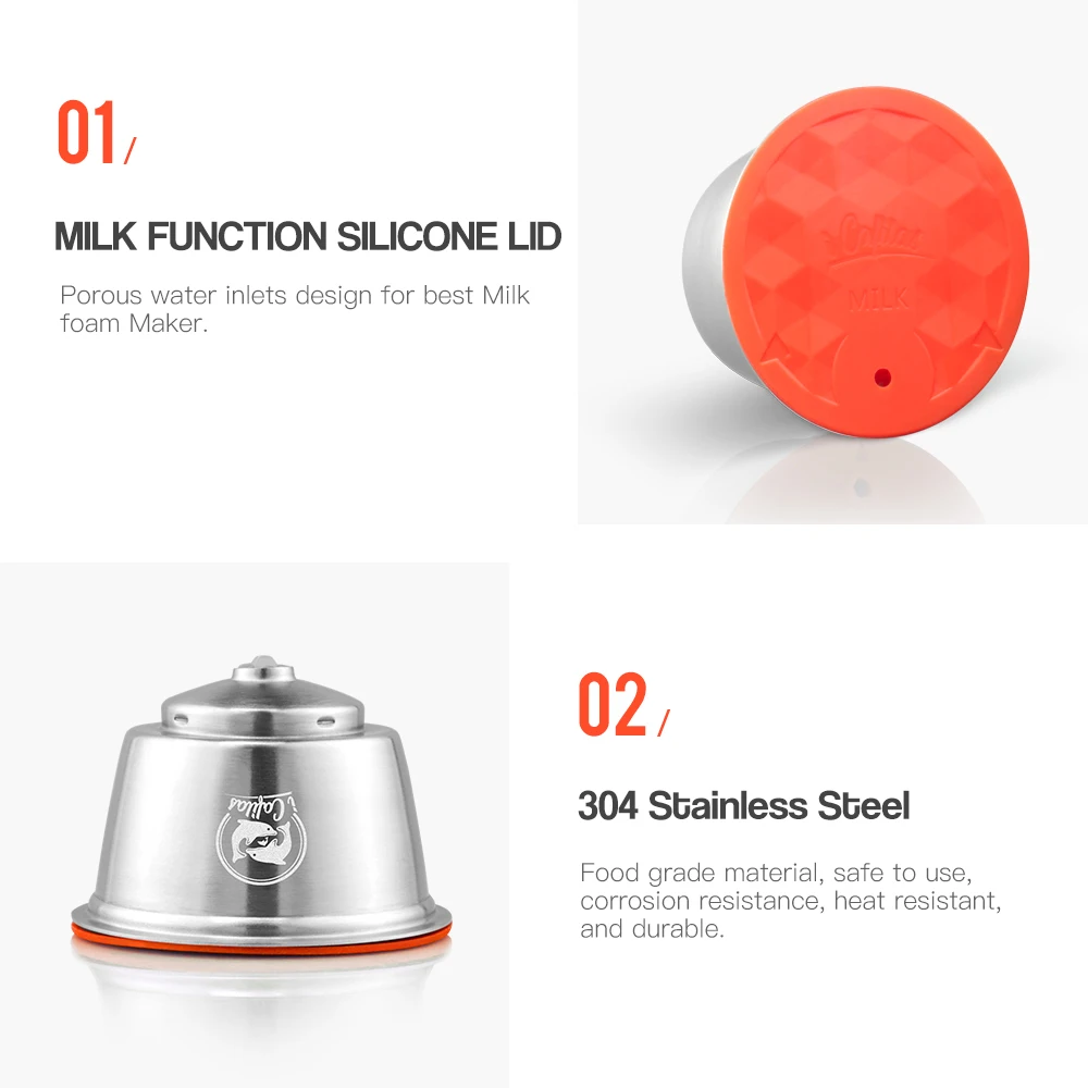 2019 Новая модная удобная молочная пена Dolce Gusto Beater Maker Фильтр из нержавеющей стали