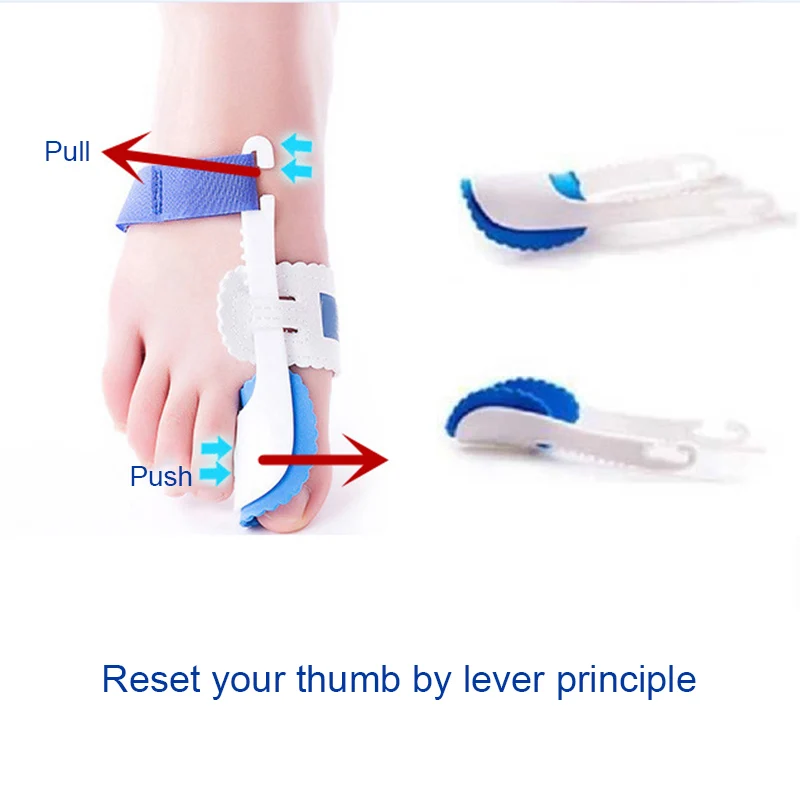 Bunion корректор рельефа наборы регулируемые шины мягкие колодки для вальгусная