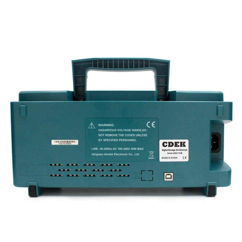 Осциллограф CDEK DSO1102B 2 канала 100 МГц настольный USB-осциллограф цифровое хранилище