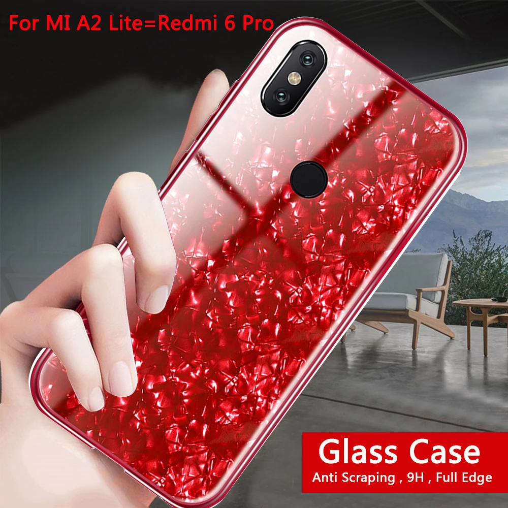 Чехол из закаленного стекла для Xiaomi Redmi Note 6 Pro жесткий чехол Xiomi MI A2 Lite 8 SE 5 Mix 2 2S 6A |