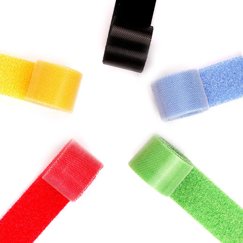 

1 Roll 2cm*5m Color magical Glue Self-adhesive Tape Strap hoop loop strap velcros closure tape scratch roll fastening tape
