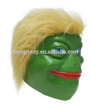 Смешная смешная маска с мемом американский президент лягушка Трамп|trump mask|frog