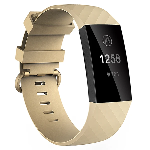 Honecumi для Fitbit Charge 3 ремешок мягкий ТПУ наручные часы ремешок для Fitbit Charge 3 сменные аксессуары маленький большой - Цвет: Yellow