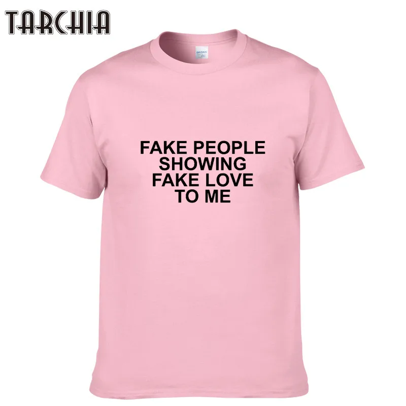 Мужская футболка с коротким рукавом TARCHIA летние хлопковые футболки имитацией