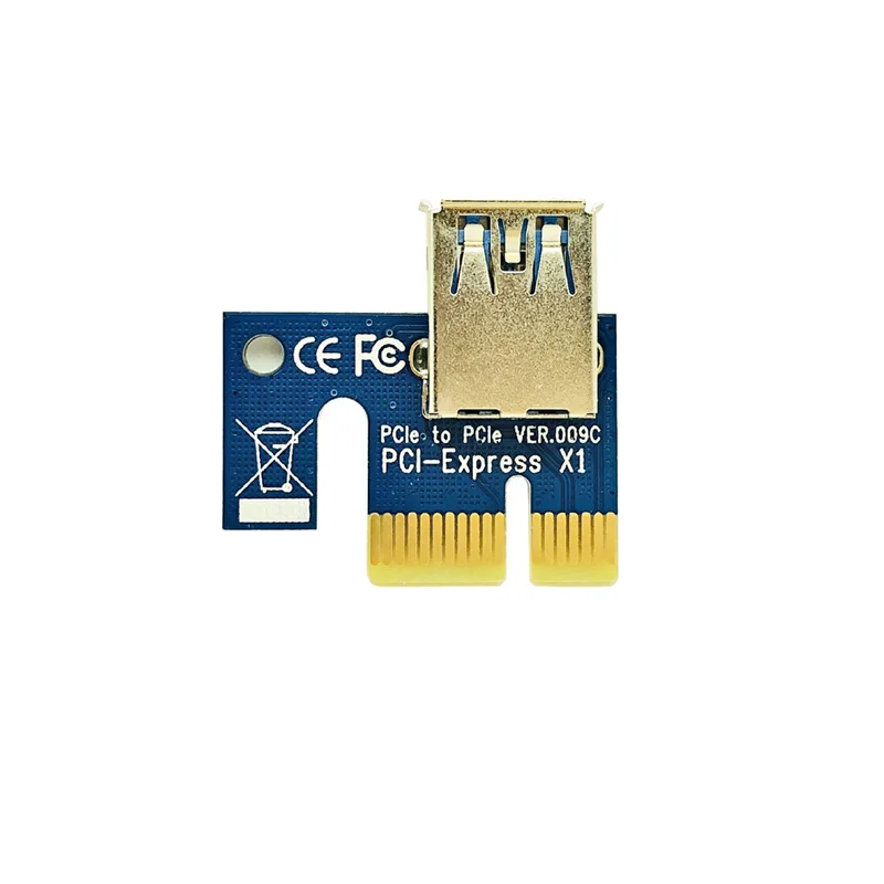 10 шт. VER006C Molex 6Pin PCIE PCI-E PCI Express Райзер-карта 1X до 16X расширитель адаптер USB 3 0 кабель
