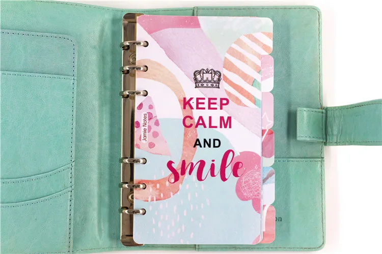 Jamie Notes Fantasy Keep Calm Series A5A6 планировщик разделители для Filofax спиральный блокнот указатель страниц аксессуары канцелярский магазин