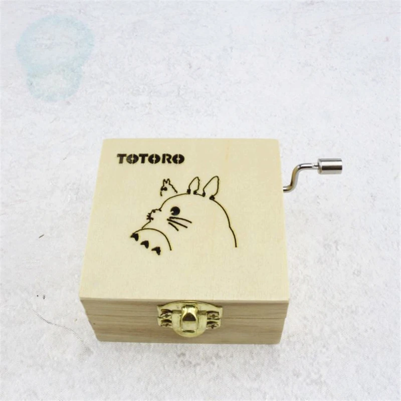 Деревянная музыкальная шкатулка из мультфильма Totoro музыкальные шкатулки аниме с