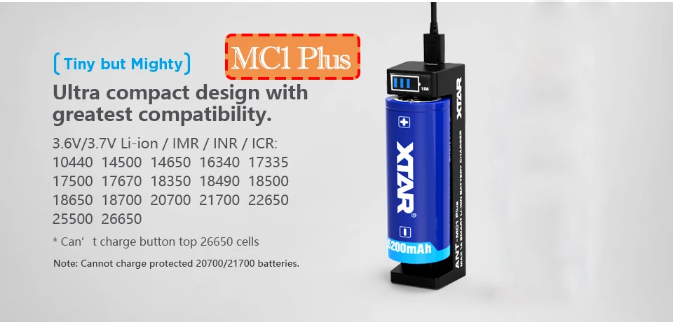 XTAR VC2 VC2S VC4 VC4S красочные VA ЖК-дисплей Экран с эффектом приближения c зарядкой Micro-USB Питание Портативный относится к 3,6 V/3,7 V литий-ионный Тип/IMR/INR/ICR 18650 26650 - Цвет: MC1 Plus