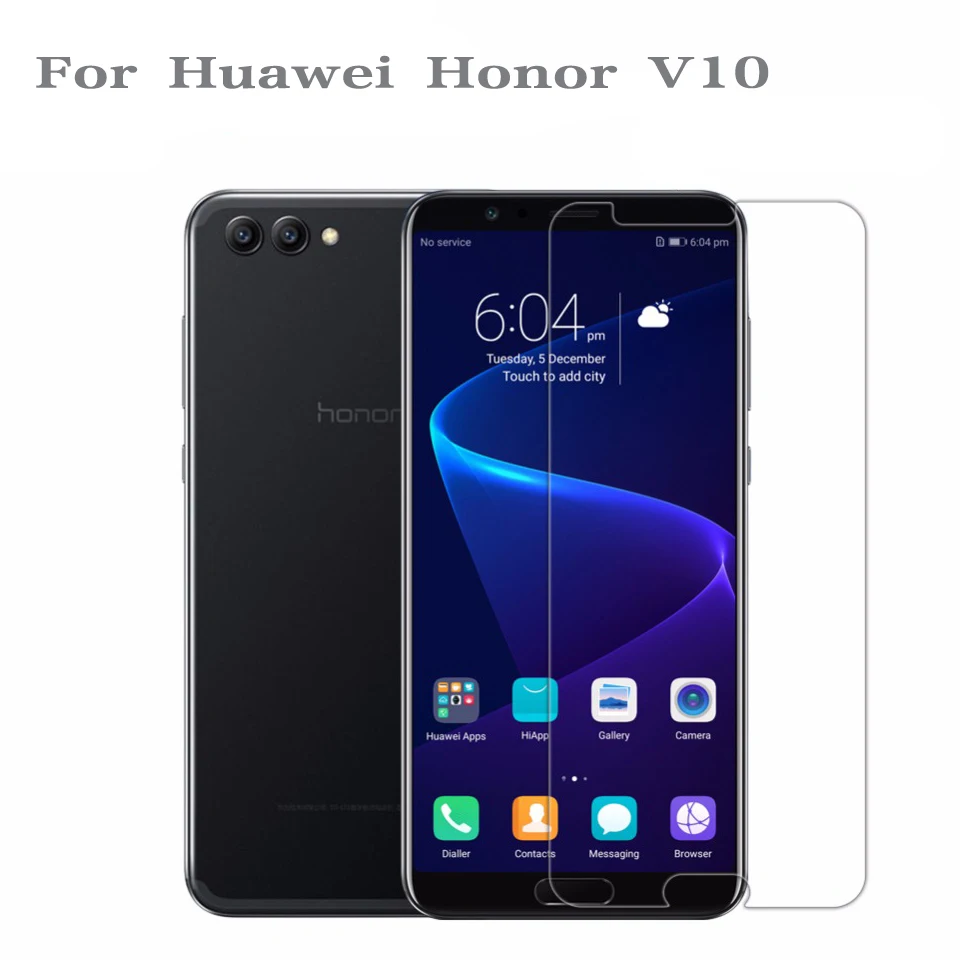 2.5D пленка для Huawei Honor V10 протектор экрана закаленное стекло защитная 9 H|Защитные