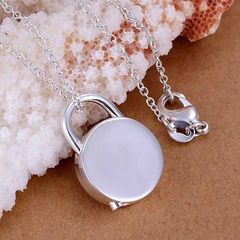 С серебряным покрытием Цепочки и ожерелья Стерлингового-серебро-ювелирные