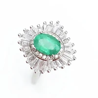 emerald ring big size free shipping natural real emerald 925 sterling silver 57mm