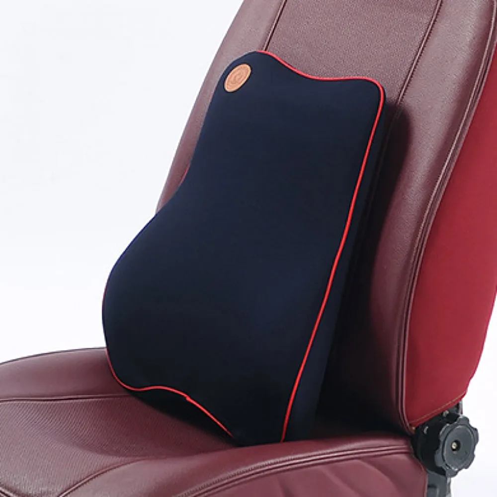 Blue Car Seat Pad FLY5D поддержка автокресла s Подушка для спины и подголовника поясные подушки с эффектом памяти поясничная поддержка спины водителя боли в позвоночнике поясничная подушка - Название цвета: Blue Car Seat Pad