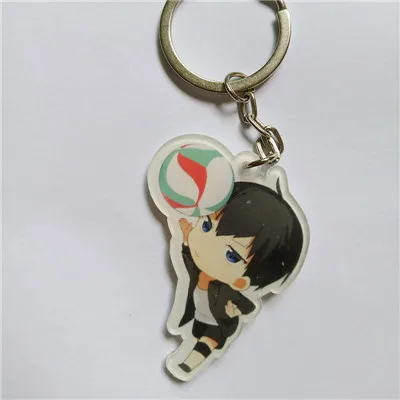 1 шт. аниме Haikyu Nekoma старшеклассница волейбол Kozume Kenma Kiyoko кулон брелок для ключей Portachiavi kulcstarto - Цвет: 4
